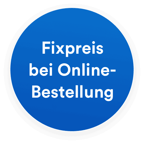 Fixpreis bei Online-Bestellung
